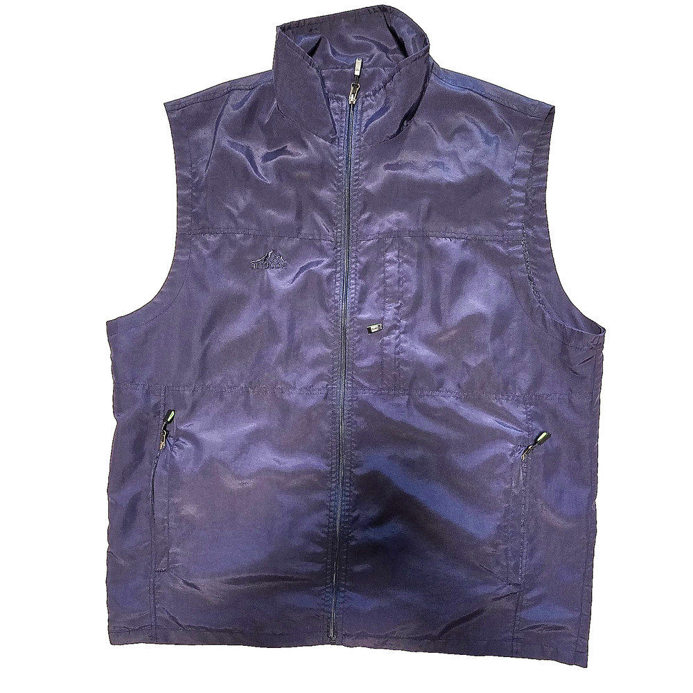 Duyang Outdoor Vest Size 2XL Navy Blue Zippered Front With Pockets